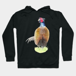 Pheasant Pencil Drawing Hoodie